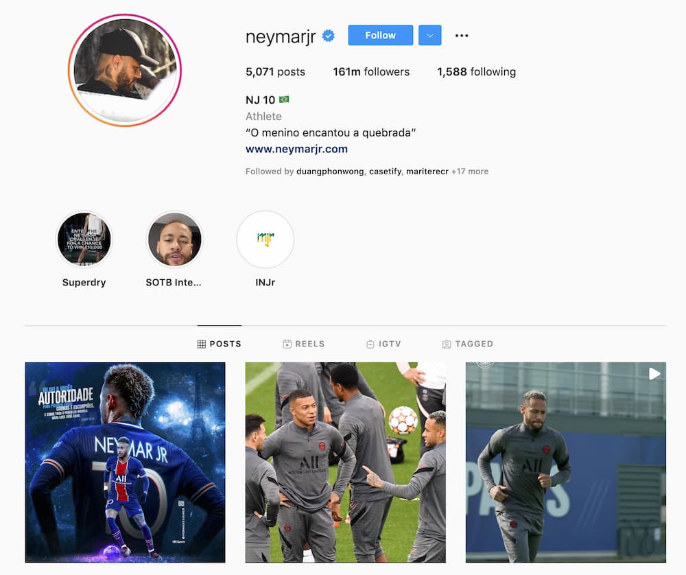 เนย์มาร์ IG